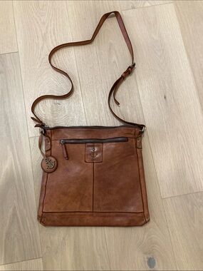 Genuine Leather Brown Harbour Second cross bag